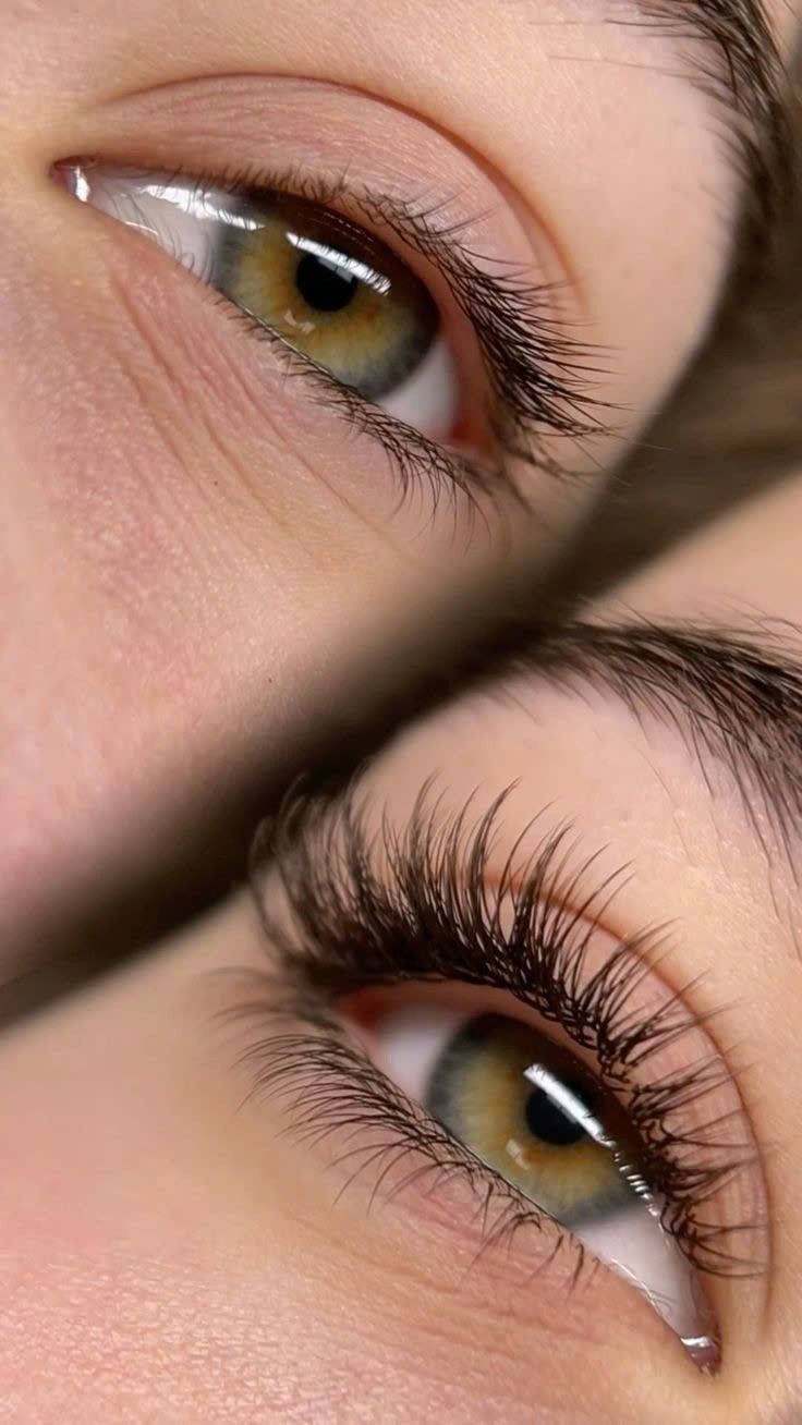 Natürliches Ergebnis nach Wimpernlifting