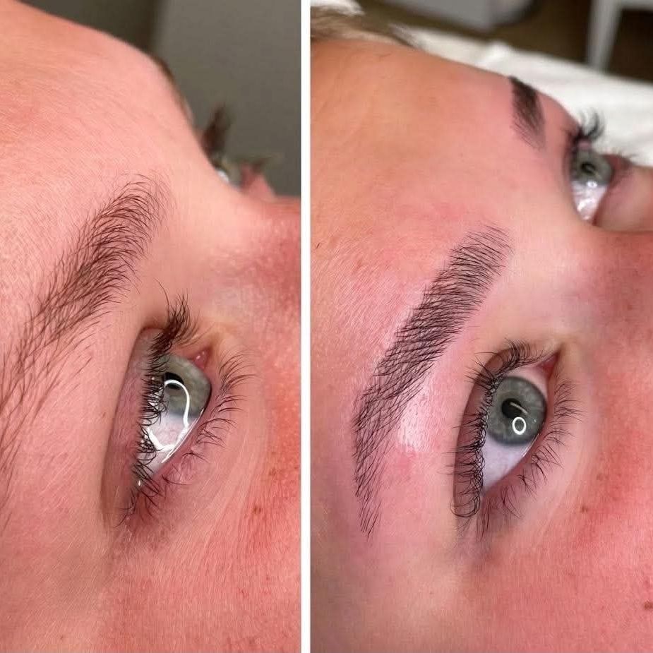 Sara Beauty brow lift natural result