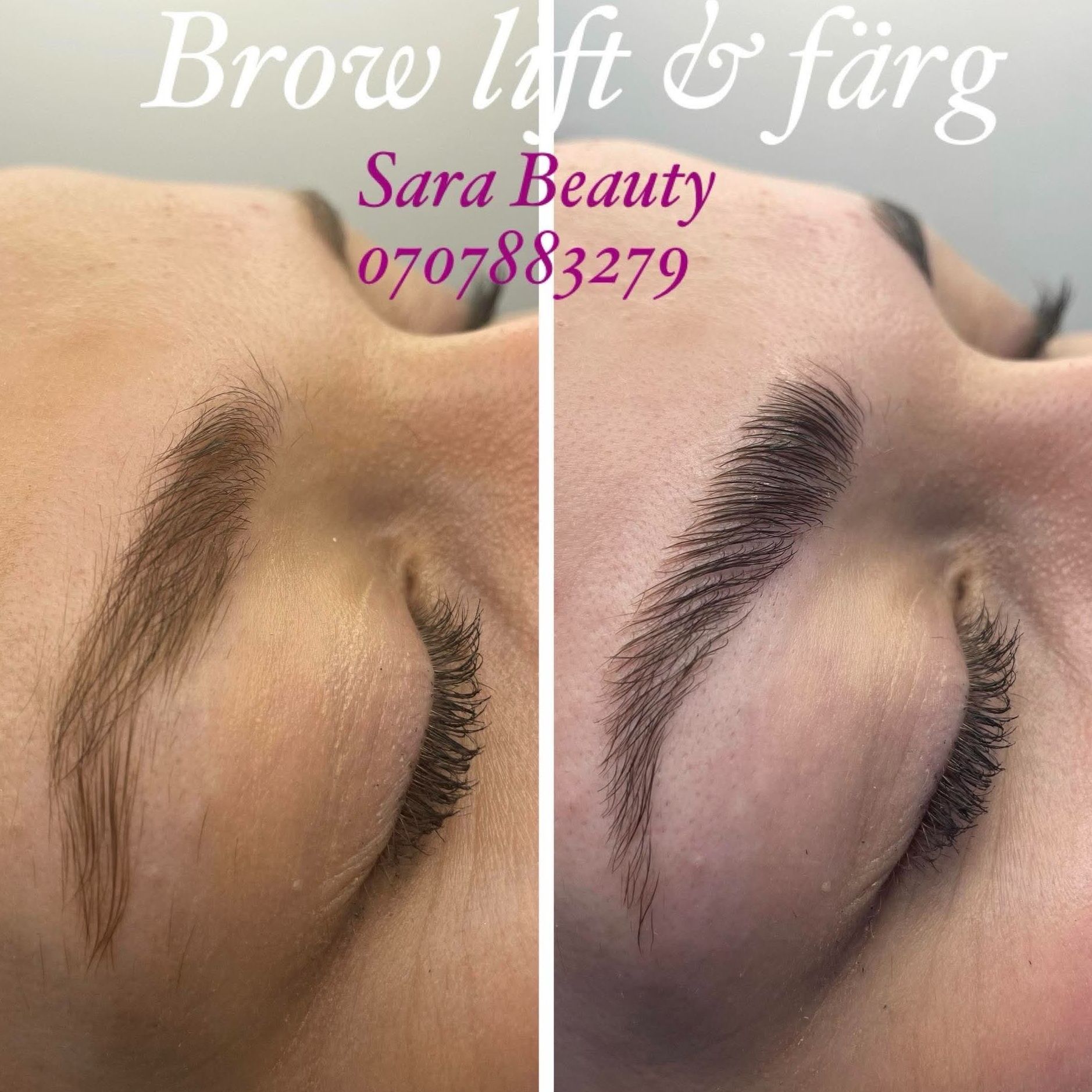 Sara Beauty brow lift soft natural brow shape