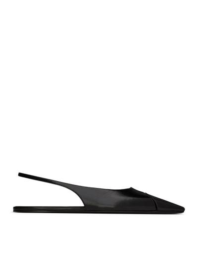 BABYLONE LEATHER BALLERINAS - Saint Laurent - Woman