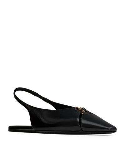 BABYLONE LEATHER BALLERINAS - Saint Laurent - Woman