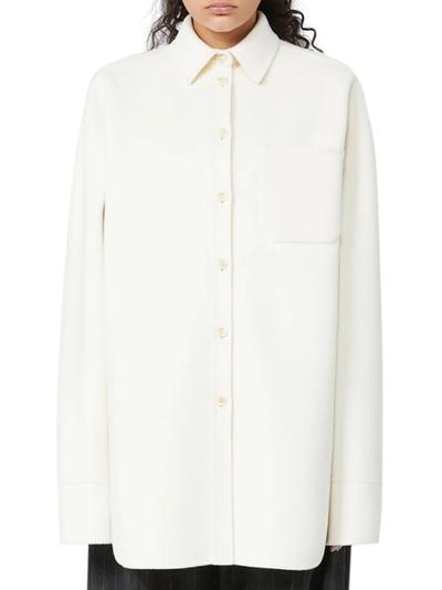 OVERSIZED RIBER WOOL SHIRT - Sportmax - Woman