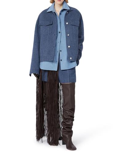 OVERSIZED PALPITI SHIRT IN PURE WOOL - Sportmax - Woman