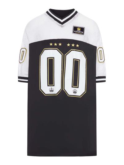BLING FOOTBALL DRESS - Off-white - Woman