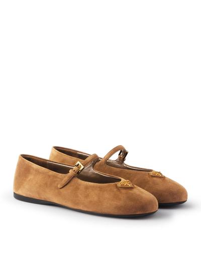 SUEDE BALLERINAS - Prada - Woman