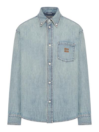 CHAMBRAY SHIRT - Miu Miu - Woman