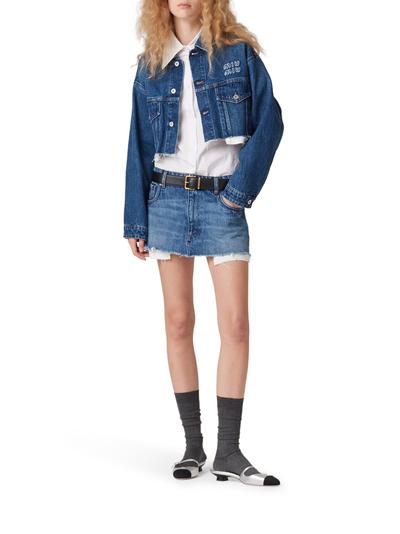 DENIM BLOUSON - Miu Miu - Woman