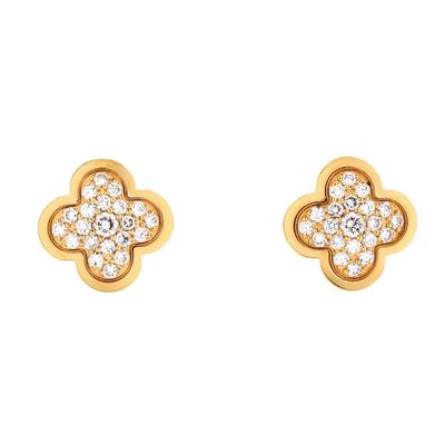 Van Cleef & Arpels Pure Alhambra Stud Earrings