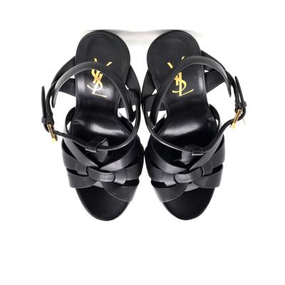 Saint Laurent Women's Tribute Stiletto Sandals Leather