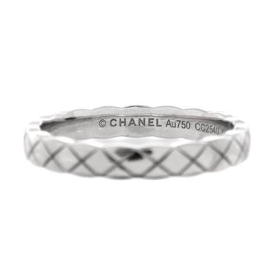 CHANEL Matelasse Band Ring