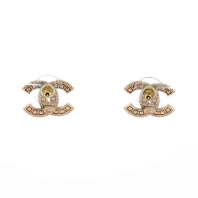 CHANEL CC Stud Earrings