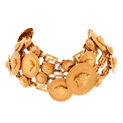VERSACE Medusa Greca Multistrand Choker Necklace