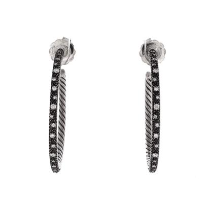 David Yurman Midnight Melange Hoop Earrings