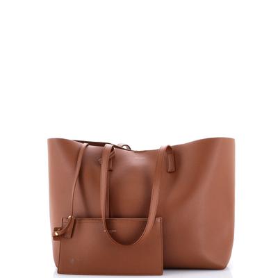 Saint Laurent Shopper Tote Leather Large
