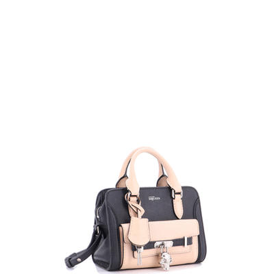 Alexander McQueen Padlock Zip Around Tote Leather Mini