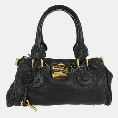 Chloe Black Paddington Medium Handbag