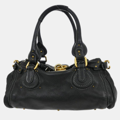 Chloe Black Paddington Medium Handbag