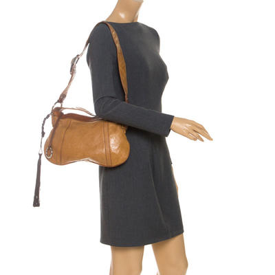 Dolce & Gabbana Tan/Brown Leather Shoulder Bag