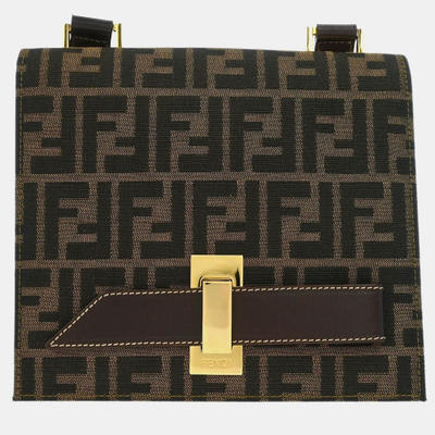 Fendi Brown Zucca Shoulder Bag