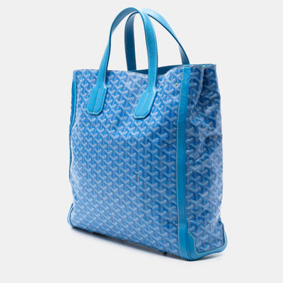 Goyard Blue Goyardine Voltaire