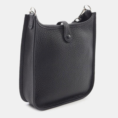 Hermes Black Hermes Evelyne I TPM Black Taurillon Bag
