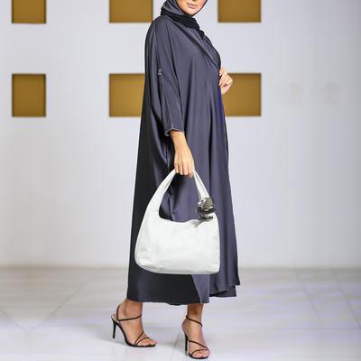 Jimmy Choo Saba White Leather Hobo