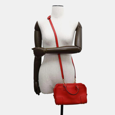 Loewe Red Leather Amazonas 23 Shoulder Bag