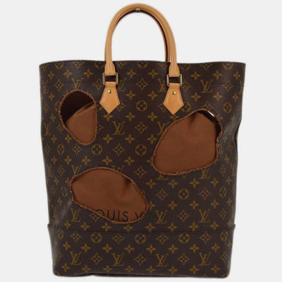 Louis Vuitton Brown Monogram Comme Des Garçons Tote Bag