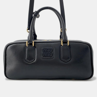 Miu Miu Miu Handbag Arcadi Leather 2-Way Black
