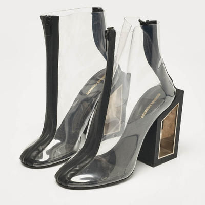 Nicholas Kirkwood Black Rubber and PVC Void Boots Size 39