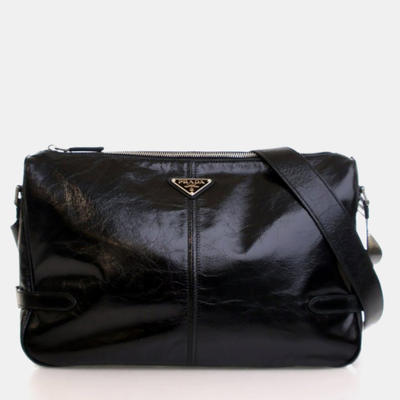 Prada Black Calfskin Shoulder Bag