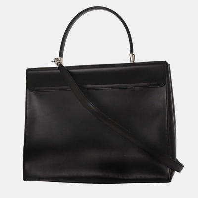Salvatore Ferragamo Black Gancini 2way Handbag