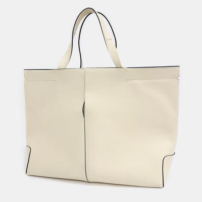 Tod's Yellow Leather Medium Di Back Folio Bag