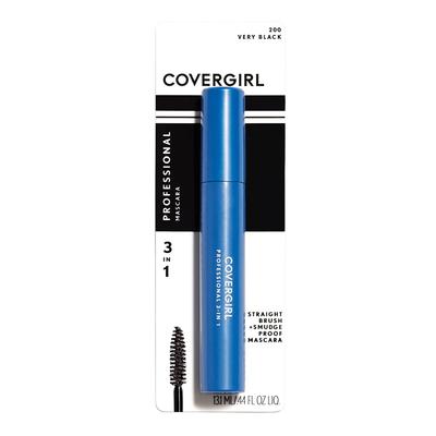 Professional All-in-one Straight Brush Mascara - Very Black