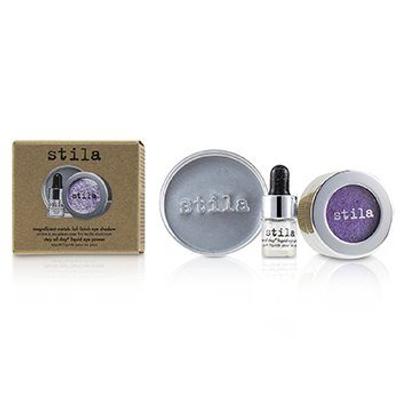 Magnificent Metals Foil Finish Eye Shadow With Mini Stay All Day Liquid Eye Primer - Metallic Violet