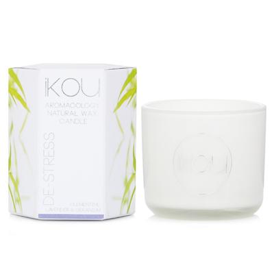 Eco-luxury Aromacology Natural Wax Candle Glass - De-stress Lavender & Geranium