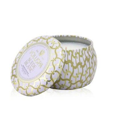 Mini Tin Candle - Suede Blanc