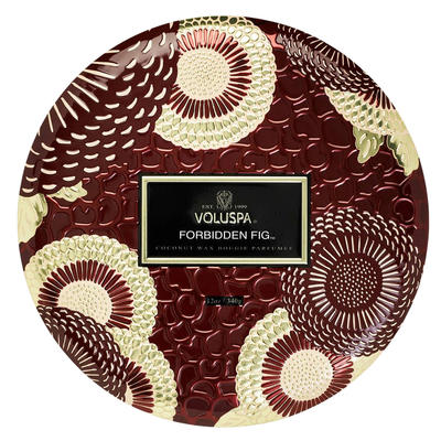 3 Wick Decorative Tin Candle - Forbidden Fig