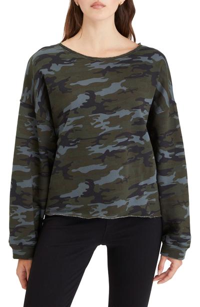Perfect Cotton Sweatshirt In Earth Camo