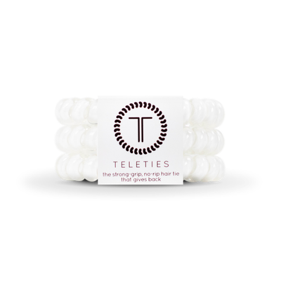 Large Hair Ties - Coconut White
