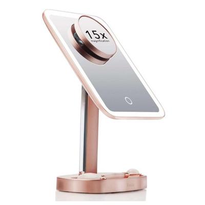 Aura - LED Makeup Vanity Mirror - Rose Gold