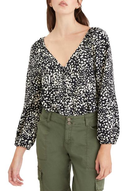 Meadow Blouse In Hazed Graphic Spot