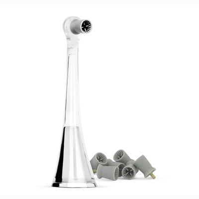 Zina45 Sonic Pulse Toothbrush Chrome Replacement Polishing Head - Silver