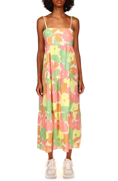 Getaway Printed Maxi Dress In Flower Burst