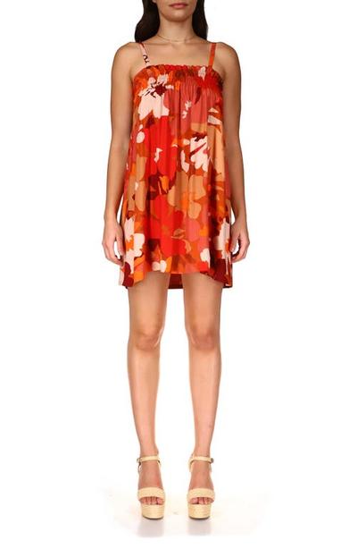 Lakeside Babydoll Dress In Sun Drenched - XS