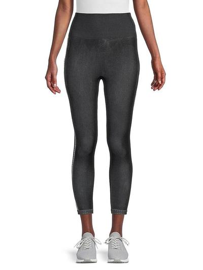 Dkny Sport Women's Textured Leggings - Black - L