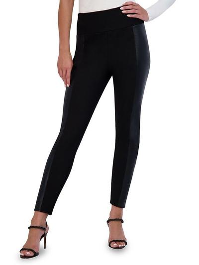 Bcbgmaxazria Women's Faux Leather Panel Leggings - Black - S