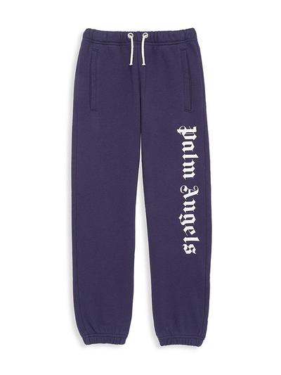 Little Kid's & Kid's Classic Over Logo Sweatpants - Navy Blue - 4