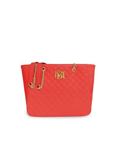 Women's Quilted Logo Tote - Red