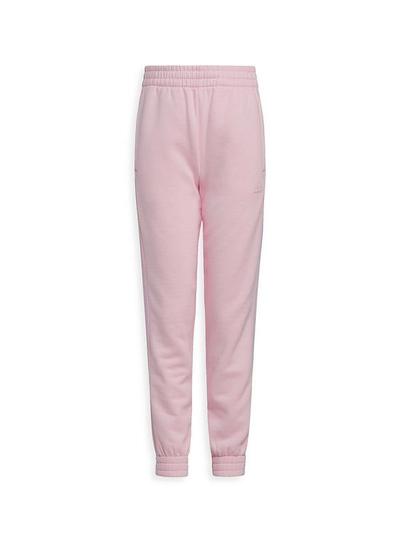 Girl's 3 Stripe Fleece Joggers - Pink - XL(18)